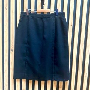 Tory Burch Black knee length Skirt with patent piping.